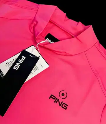 새상품 M 사이즈 PING 핑크 셔츠