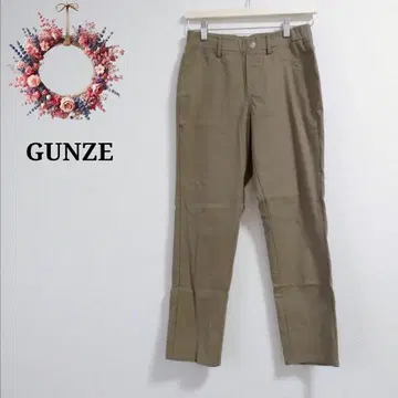 GUNZE 군제 레깅스 팬츠 스트레치 팬츠 캐주얼 베이지 L