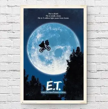 대형 영화 포스터 E.T. 스티븐 스필버그 US판 of2