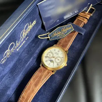 Brooks Brothers 쿼츠 손목시계 문페이즈 케이스 포함