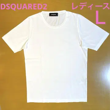 DSQUARED2 디스퀘어드 티셔츠 화이트 티 백 로고