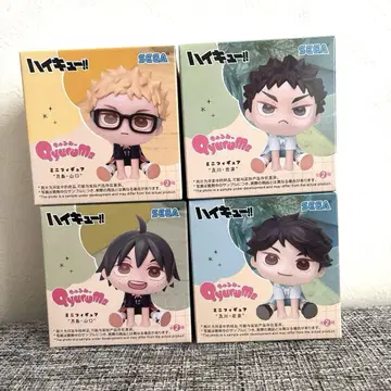 하이큐 Qyurume 큐룽하게 쳐다보는 포즈 미니 피규어 4종 세트