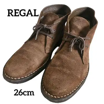 REGAL 리갈 남성용 처카 부츠 스웨이드 26cm 브라운