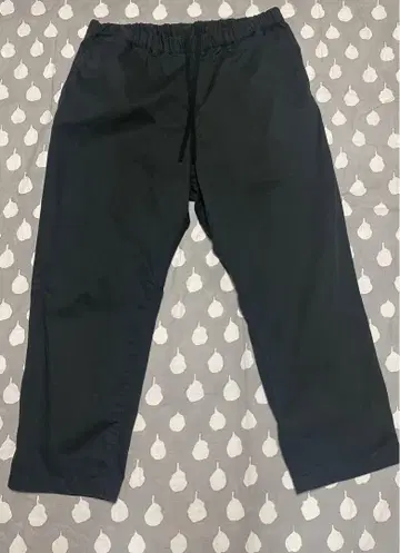 MUJILabo 블랙 캐주얼 팬츠 허리밴딩