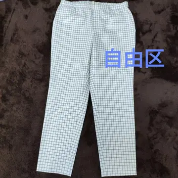 자유구 체크 무늬 캐주얼 팬츠 42