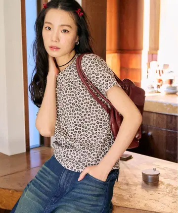 [ FREAK'S STORE ] 미니 와플 컴팩트 레오파드 무늬