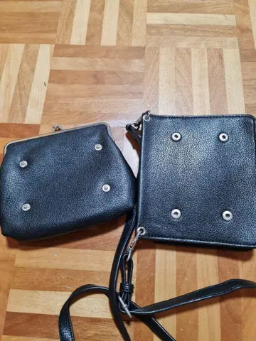 블랙 가죽? 숄더백 가마구치 포함 USED