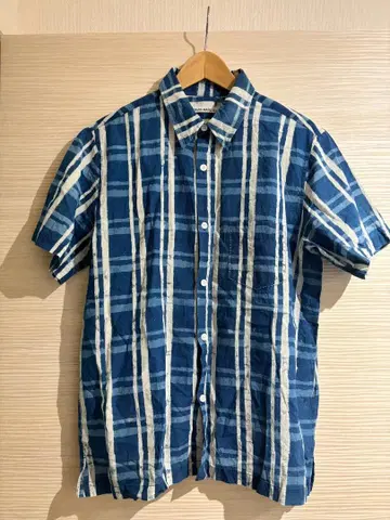 GAIJIN MADE 반팔 셔츠 BLUE BLUE HRM L 사이즈
