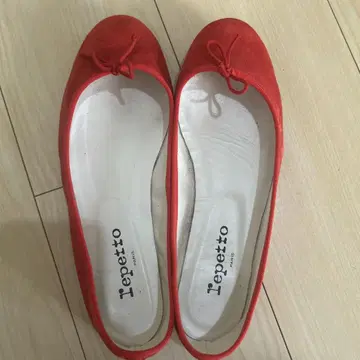 repetto 빨간색 오렌지 발레 슈즈 플랫