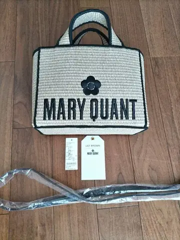LILY BROWN x MARY QUANT 주트 로고 토트