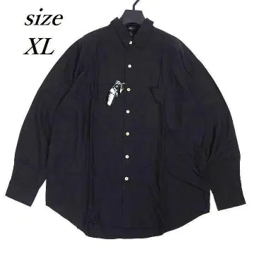 90s phiz 피즈 실크 셔츠 데드스탁 택 포함 블랙 XL