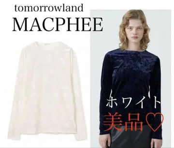 MACPHEE 벨로아 롱 슬리브 풀오버