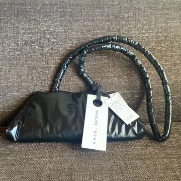 KASSL EDITIONS slim oil light black bag
