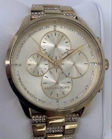 MICHAEL KORS 골드 크로노그래프 손목시계 Mk-6519 정크