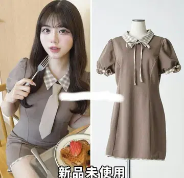 OLIVE 올리브 데 올리브 3way 도킹 미니 원피스 브라운
