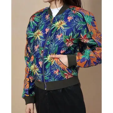[새상품급] GUESS/게스 KATO JACKET 멀티 컬러 꽃무늬 자켓