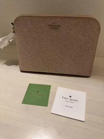 kate spade 글리터 라메 파우치 핑크