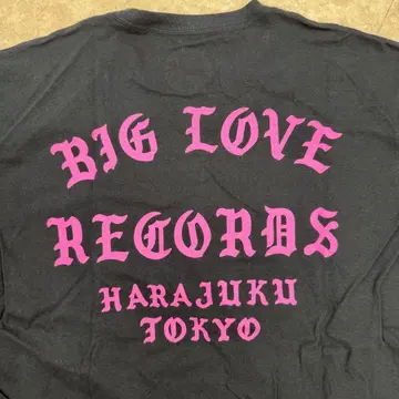 BIG LOVE RECORDS 티셔츠 빅러브레코드 밴드 티셔츠