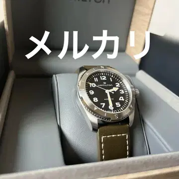 해밀턴 카키 필드 익스페디션 37mm 스테인리스 스틸 벨트