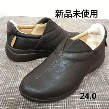 미사용 새상품 여성용 호킨스 다크 브라운 짙은 갈색 슬립온 24cm