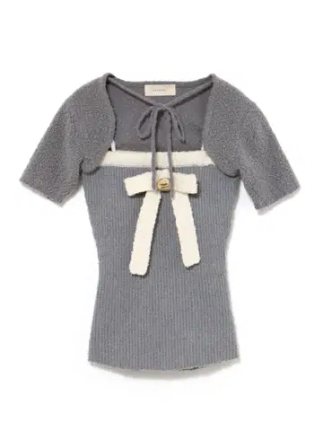 ANDMARY Bicolor ribbon tops white