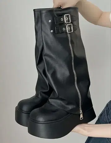 지금만 가격 인하 통굽 부츠