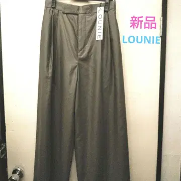 새상품 LOUNIE 와이드 팬츠 카키색