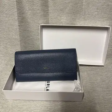 새상품급 FURLA 장지갑 블루 그레이