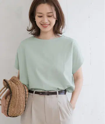 티셔츠 드라이 코튼 보트넥 풀오버 여성용