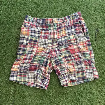 RALPH LAUREN RUGBY 체크 무늬 숏팬츠 32