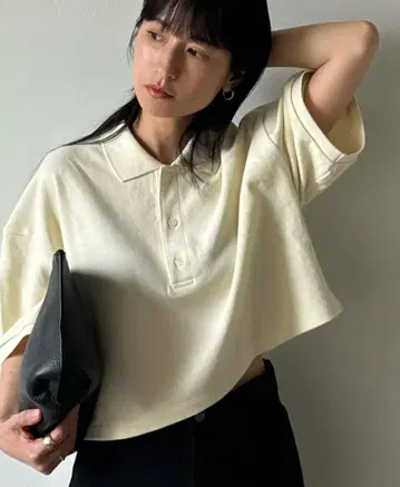 CROPPED POLO TOPS CLANE 클라네