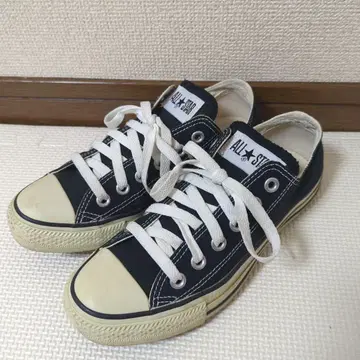 ALL STAR 블랙 로우컷 스니커즈