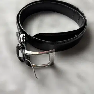 [새상품급] 블랙 가죽 벨트 약 100cm 남성용