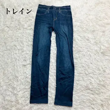 기차 스키니 데님 팬츠 스트레이트 빅 사이즈 캐주얼 워싱