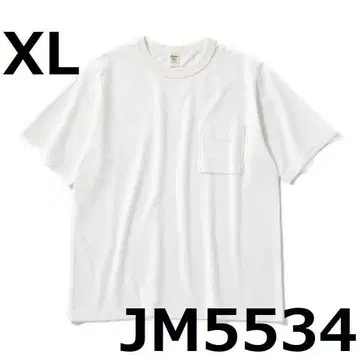 [새상품] [JM5534] [XL] 잭맨 포켓 티셔츠 반팔 무지