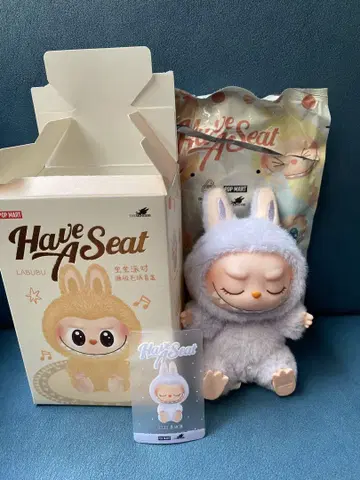 POP MART Have A Seat LALABU 봉제 인형 ZIZI