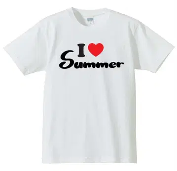 I Summer 화이트 티셔츠