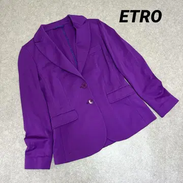 ETRO 에트로 테일러드 자켓 퍼플 이탈리아제 42