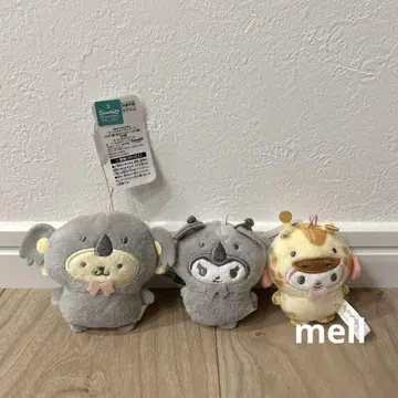 산리오 인형옷 마스코트 3점