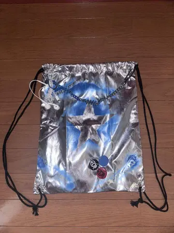 y2k 그런지 냅색 실버