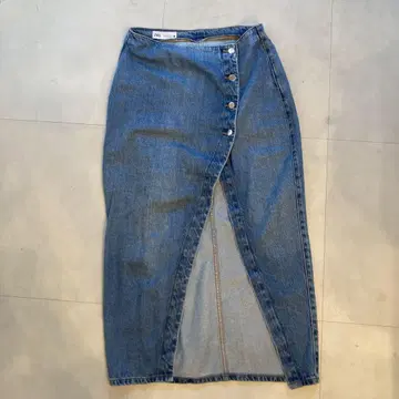 ZARA 버튼 데님 스커트 M
