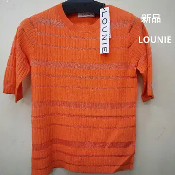 LOUNIE 반팔 니트 오렌지 2 (F)