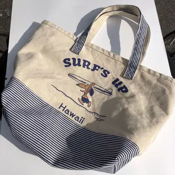 하와이 한정 SURF'S UP 일광화상 스누피 토트백