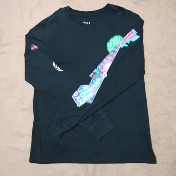 Jordan 블랙 롱 슬리브 티셔츠 XL
