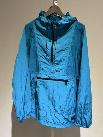 L.L.Bean 나일론 아노락 후드티/블루그린 최근 제품