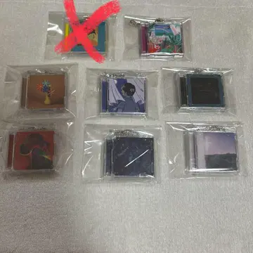 마카로니엔피츠 미니어처 CD풍 키링 7개