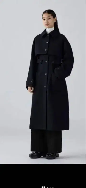 롱 코트 GU rokh 네이비 L