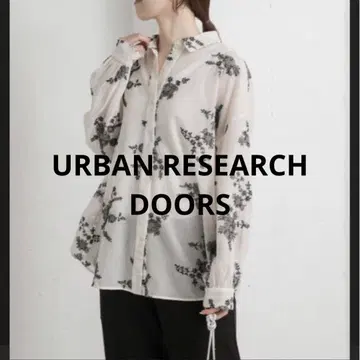 URBAN RESEARCH DOORS 메쉬 자수 셔츠