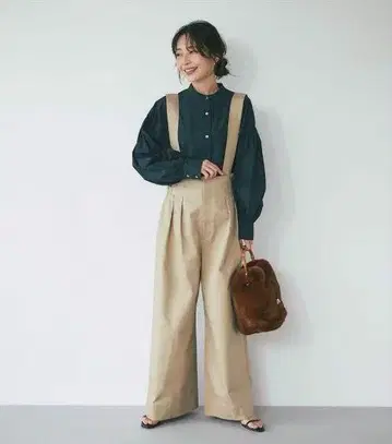 라부티크봉봉 서스펜더 배기 팬츠
