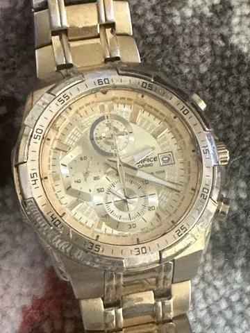 EDIFICE 골드 크로노그래프 손목시계